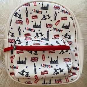 Primark London Print Backpack Purse.